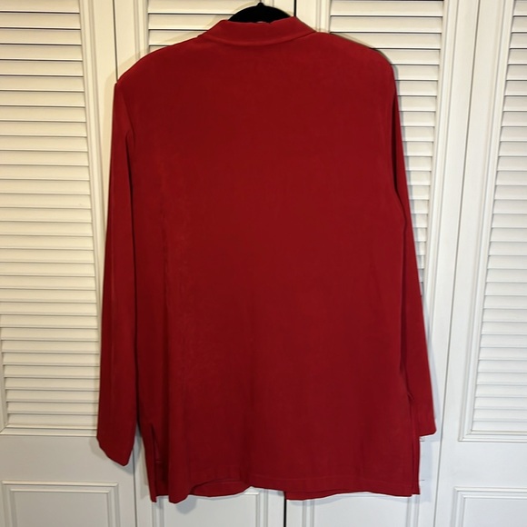 Vintage Red Shacket Velvety Jacket - Picture 2 of 9